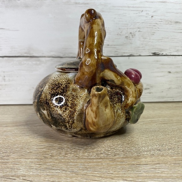 Handmade Hand Painted Ceramic Floral Forest Tree Branch Decorative Teapot - Picture 5 of 16